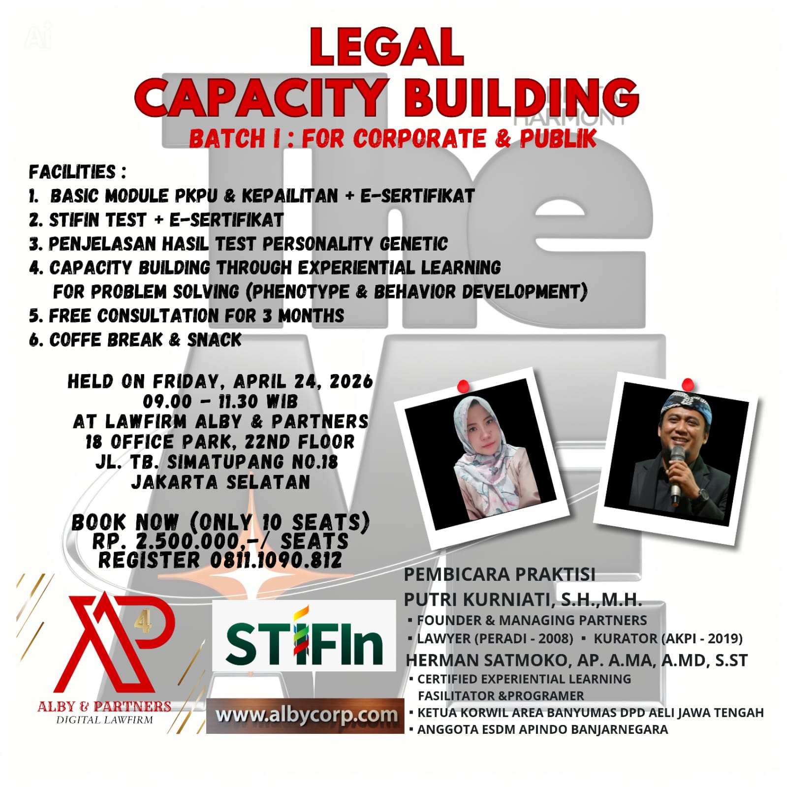 PRIVATE WORKSHOP KHUSUS OWNER BISNIS & PERUSAHAAN
